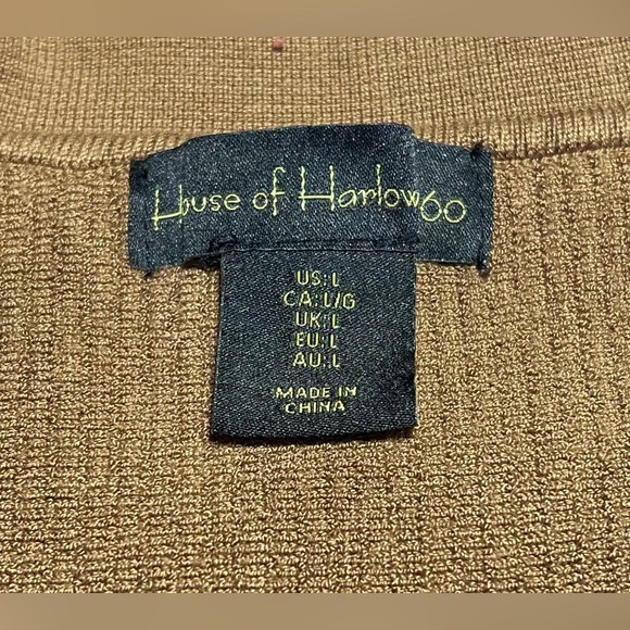 House of Harlow 1960 Sculpt Knit Collared Crop Tank - Picture 2 of 3